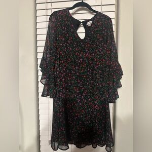 Calvin Klein Black Floral Dress - 14